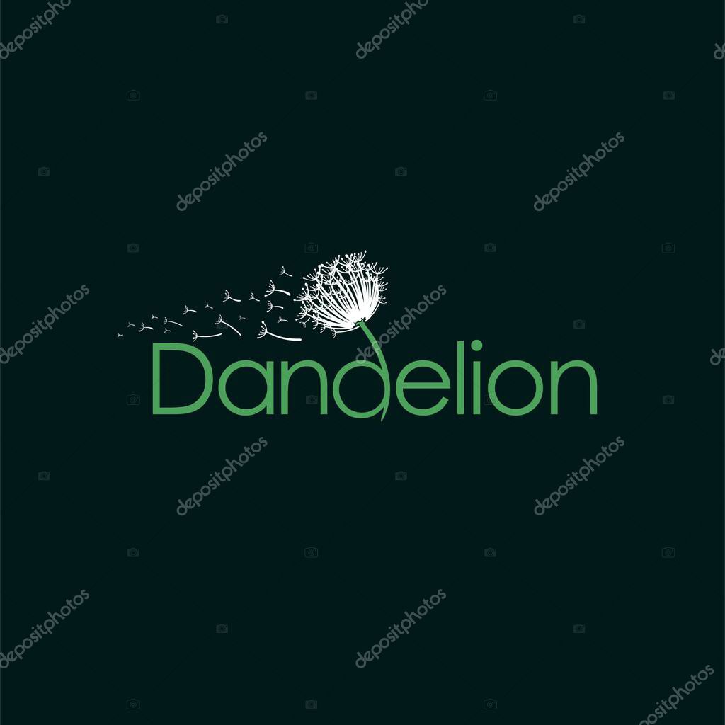 Dandelion logo that formed letter d
