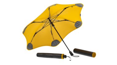 Şemsiye açık modern sarı ve kapalı