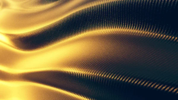 Szén arany hullám jövő textúra minta háttér — Stock Fotó
