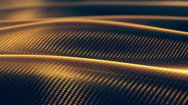 Karbon dalgası altın kaplama şablonu