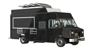 Yemek kamyonu kafesi.