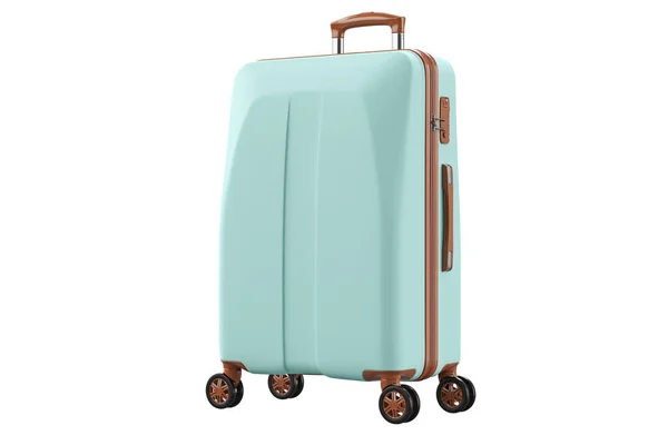 Valise voyage bleu grands bagages Images De Stock Libres De Droits