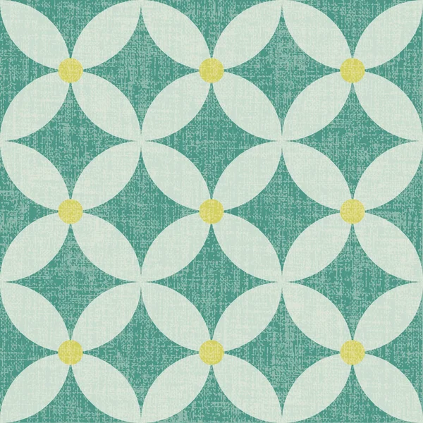 Pré Coloré Motif Géométrique Floral Sans Couture Fond Vectoriel Répétable — Image vectorielle