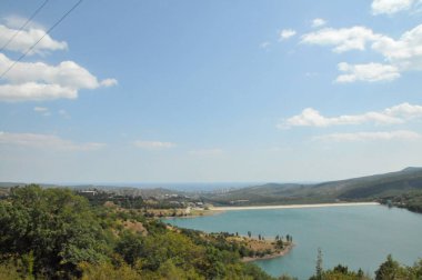 Dağlar, gün, Güneş, nehir