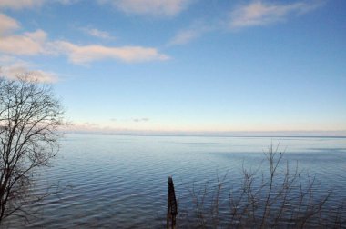 Baykal, sonbahar, gün, bulutlar