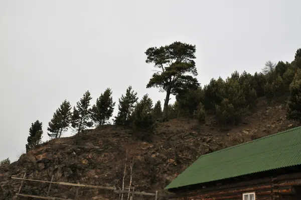 Baykal Höst Dag Listvyanka Village — Stockfoto