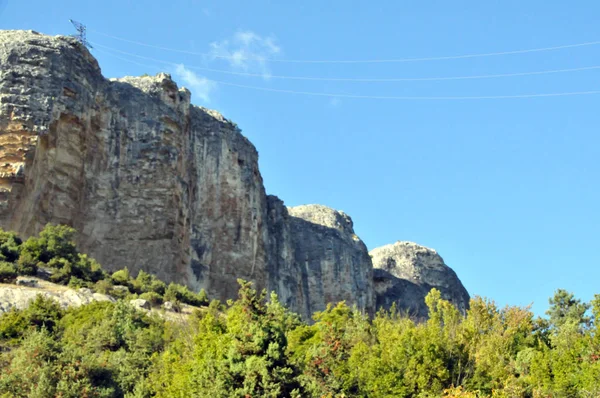 Crimea City Bakhchisarai Steppe Day Rocks — Stock Photo, Image