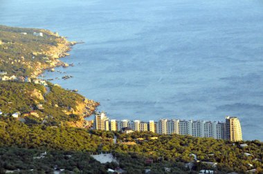 Kırım'da, Karadeniz, şehir denizin kenarında