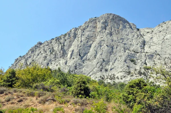 Crimée Montagnes Ciel Rochers — Photo