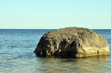 Crimea, Foros, yaz, deniz, gökyüzü, taş