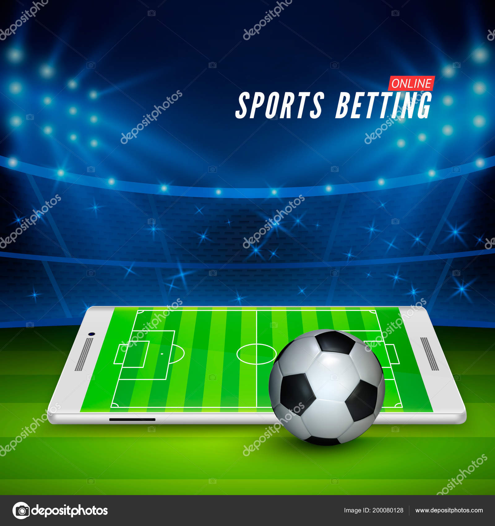 Vetores de Móveis De Futebol Móvel Esporte Jogo Jogo De Futebol Online Com  Campo De Futebol Ao Vivo App Móvel Na Tela Do Smartphone E Bola Conceito De  Vendas De Bilhetes Online