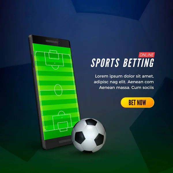 conceito de futebol online com celular 3D e futebol em fundo amarelo  2135707 Vetor no Vecteezy