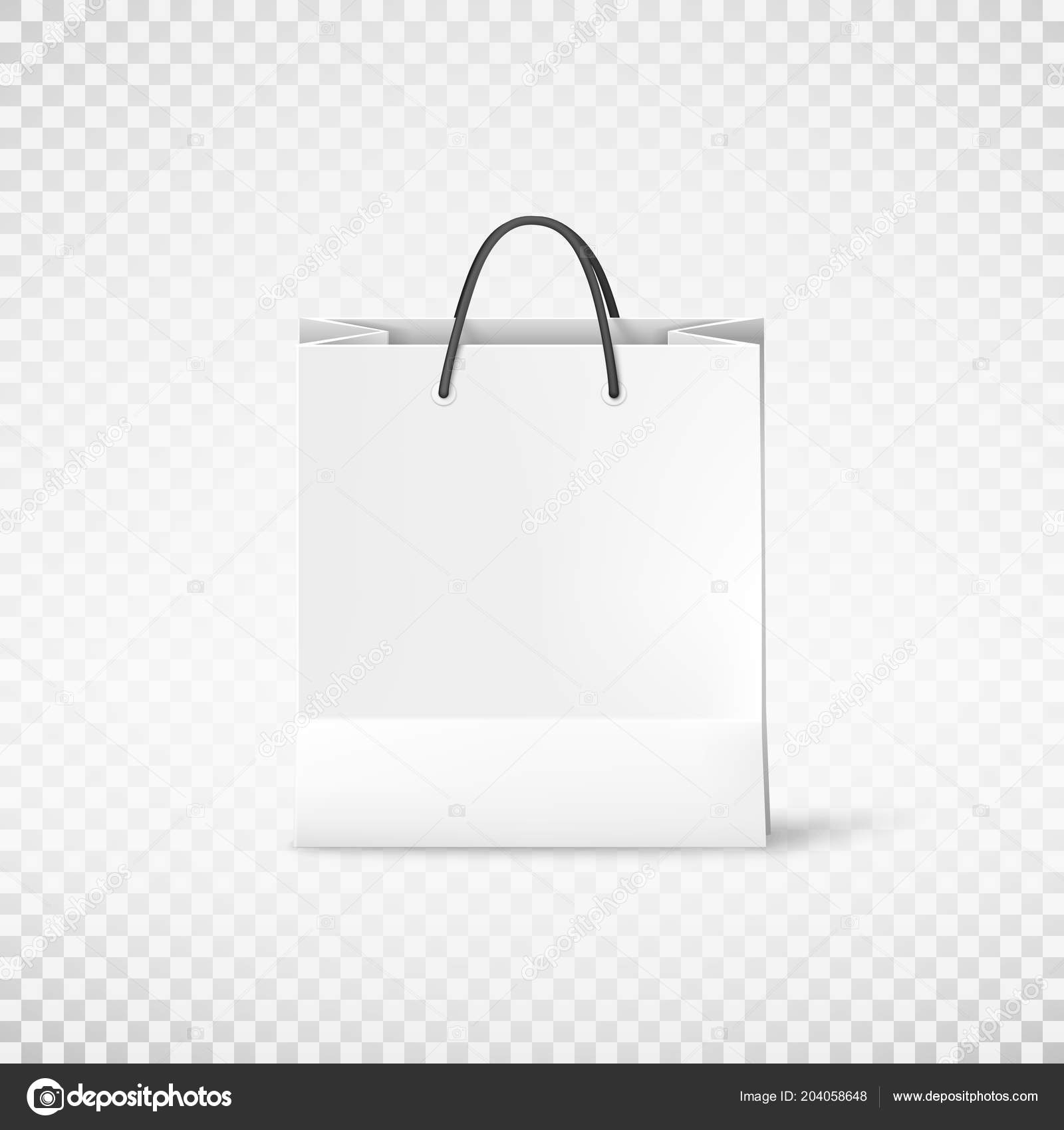 Colorful shopping bags vector illustration. Group of empty paper bags with  different colors isolated in white for shopping design elements. Stock  Vector