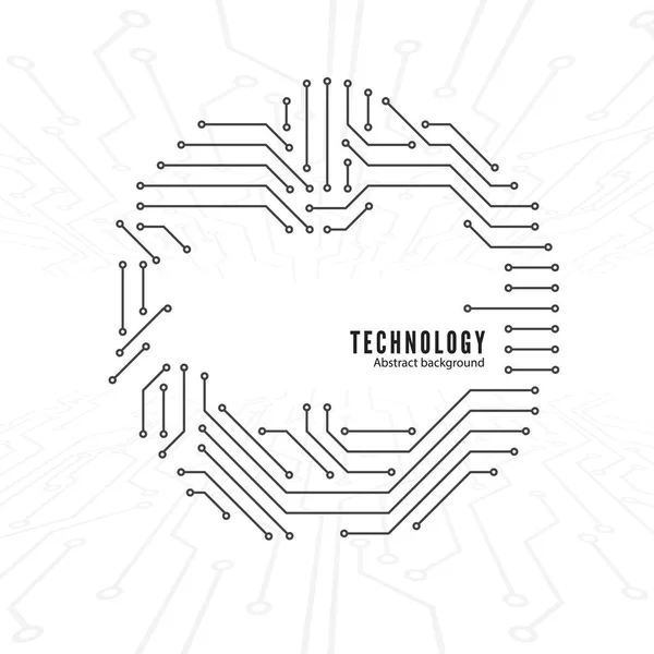 Résumé Contexte Technologique Texture Circuit Connexions Circuit Illustration Vectorielle — Image vectorielle