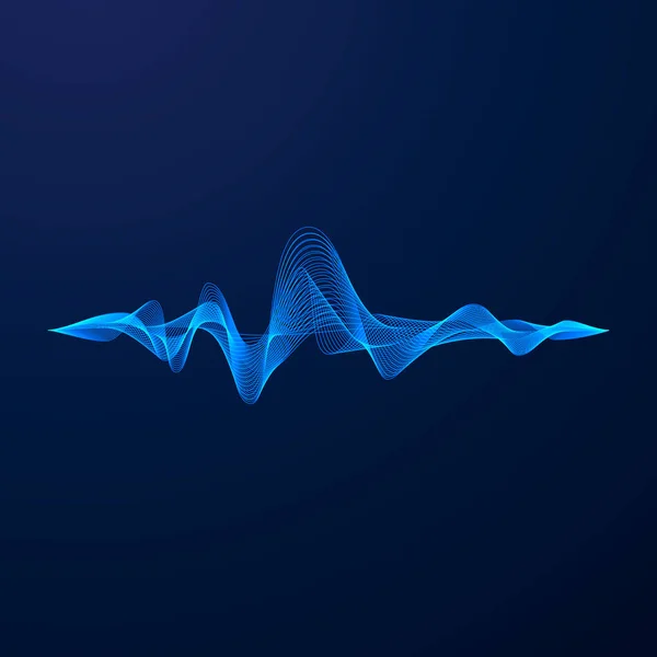 Equalizer Vizualisation Sound Wave Energia Vektoros Illusztráció — Stock Vector