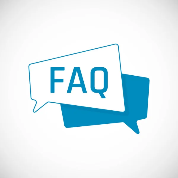 Faq Icon Frequently Asked Question Speech Bubble Element Web Icon — Stock Vector