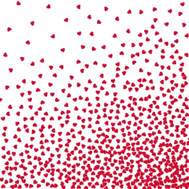 Arka plan düşen yürekleri. Sevgililer günü dekorasyon öğeleri. Vektör çizim