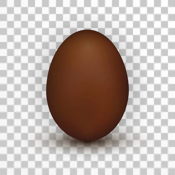 Пасхальное шоколадное яйцо. Элемент Пасхального украшения и празднования. Векторная иллюстрация на прозрачном фоне — стоковый вектор