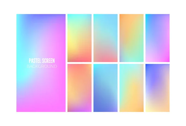 Mjuk gradient färg bakgrund. Tapet design för mobil app. vektor illustration — Stock vektor