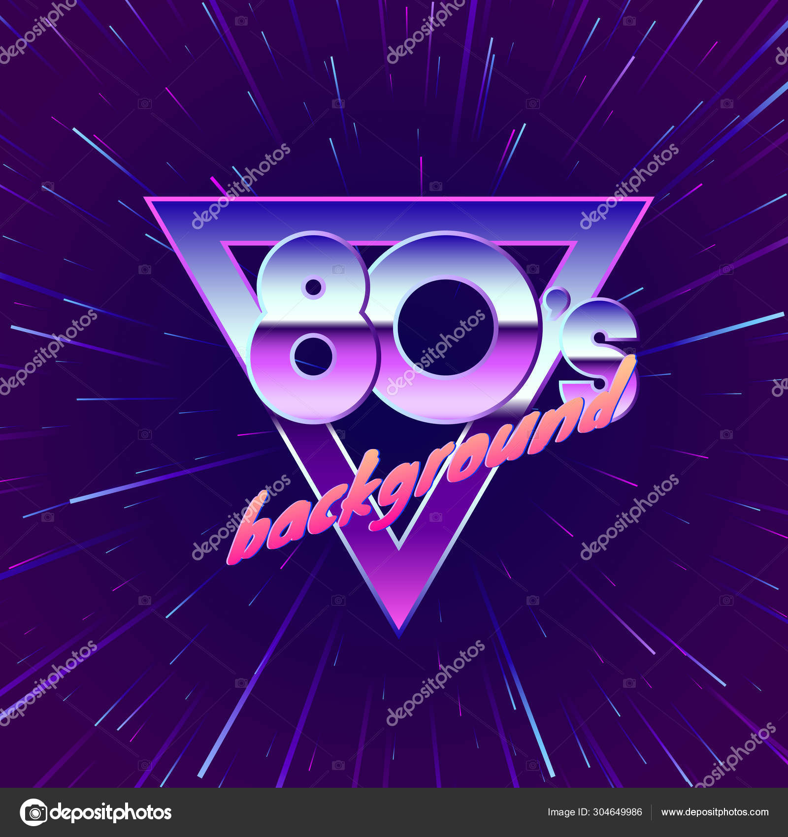 80s Retro Party Flyer Template for Throwback Retro Music Events