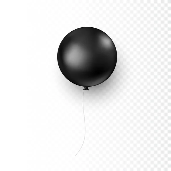 Cercle Ballon Noir Élément Décoration Pour Votre Design Illustration Vectorielle — Image vectorielle