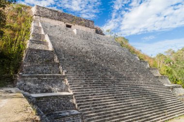 Antik Maya kentin Uxmal, Meksika büyük piramit