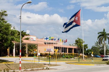 Holguin, Küba - 28 Ocak 2016: Otel Pernik Holguin içinde.