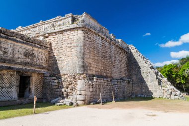 Rahibe manastırı (Edificio de las Monjas) Antik Maya şehri Chichen Itza, Meksika denilen bina