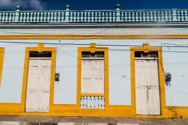 Baracoa, Küba'da eski renkli ev