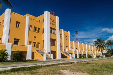 Santiago De Cuba, Cuba - 1 Şubat 2016: Eski La Moncada Barack, Santiago de Cuba Küba tarihinin önemli bir yer