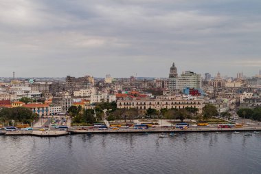 Havana ile ulusal Capitol, Küba'nın manzarası