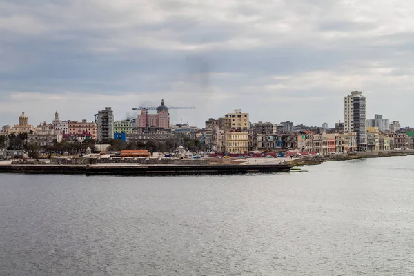 Skyline Avana Vecchia Cuba Sullo Sfondo — Foto Stock