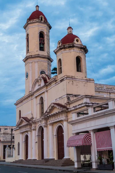 Catedral Purisima Concepcion Church Parque Jose Marti Square Cienfuegos Cuba — Stock Photo, Image