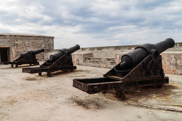 Cannons Morro Castle Havana Cuba — Stock Photo, Image
