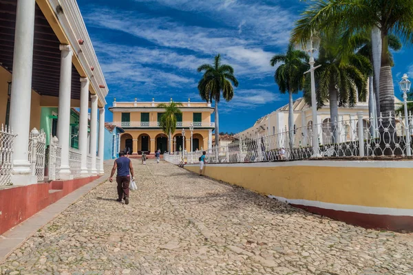 Trinidad Kuba Luty 2016 Widok Plaza Mayor Centrum Trynidadu Kuba — Zdjęcie stockowe