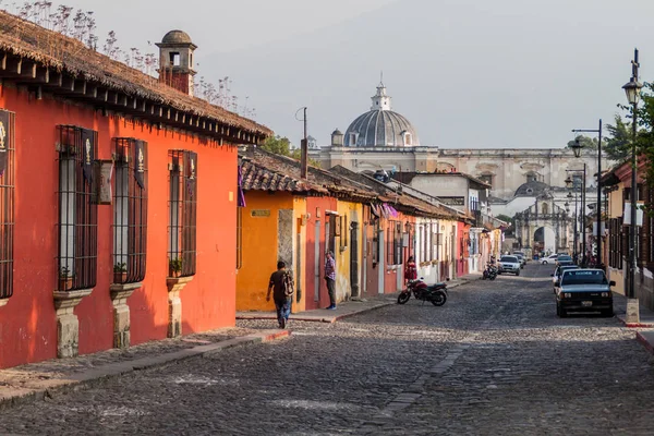 Antigua Guatemala März 2016 Bunte Kolonialhäuser Antigua Guatemala — Stockfoto