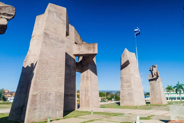 Guantanamo Kuba Februar 2016 Militärdenkmal Auf Der Plaza Revolucion Platz — Stockfoto