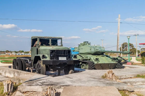 Playa Giron Cuba Feb 2016 Tanque Caminhão Rmuseum Dedicado Fracassada — Fotografia de Stock