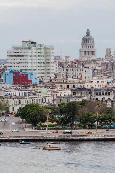 Panorama Havany Národním Capitol Kuba — Stock fotografie