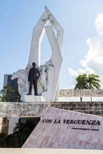 Camaguey Cuba Gennaio 2016 Ignacio Agramonte Monumento Sulla Plaza Revolucion — Foto Stock