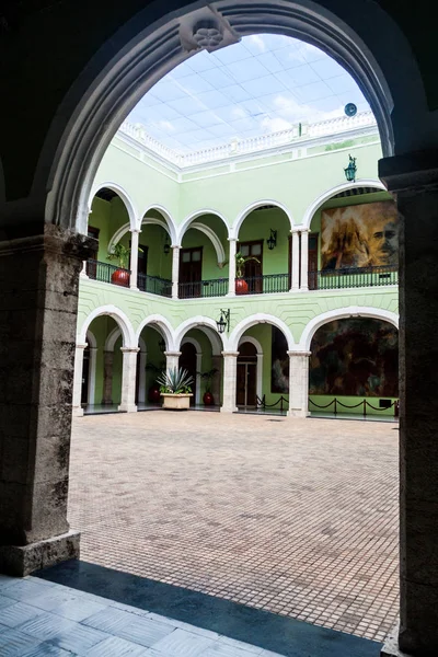 Patio Interior Del Palacio Gobierno Mérida México —  Fotos de Stock