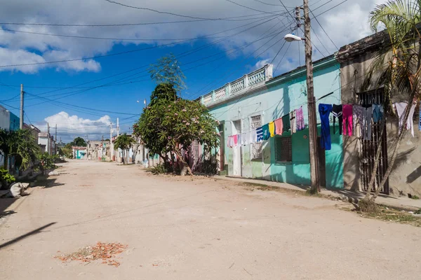 Kleurrijke Huizen Camaguey Cuba — Stockfoto