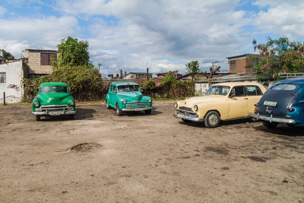 Santa Clara Kuba 2016 Február Vintage Cars Szolgáló Közös Taxi — Stock Fotó