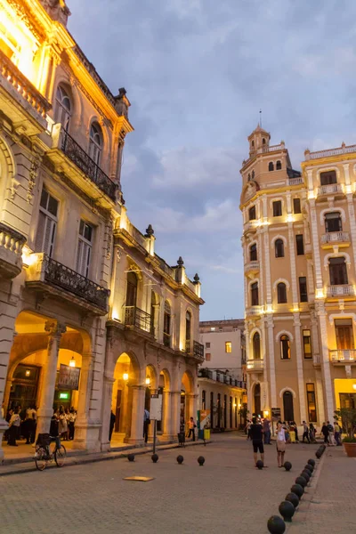 Гавана Куба Лютого 2016 Старовинних Колоніальних Будівель Площі Плаза Vieja — стокове фото
