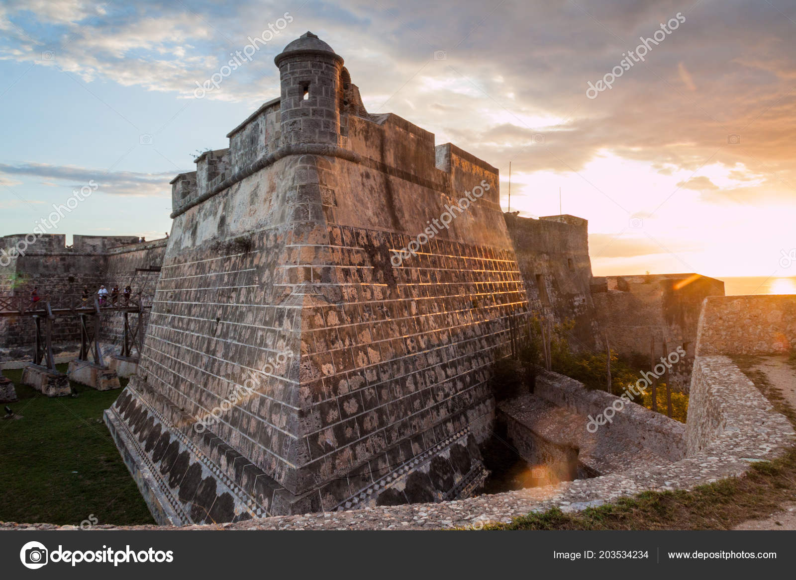 Morro Castle from Cabanas (Sunset), Havana, Cuba, El