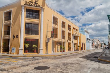 MERIDA, MEXICO - FEB 27, 2016: Hotel Del Gobernador in Merida, Mexico.