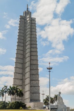 Havana, Küba - 21 Şubat 2016: Anıt, Jose Marti Havana, Küba