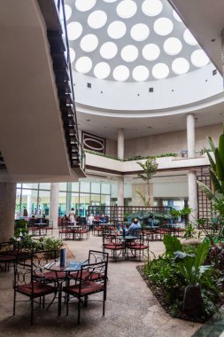 Havana, Küba - 21 Şubat 2016: Lobi, otel Habana Havana'nın Vedado mahallede bulunan Libre.