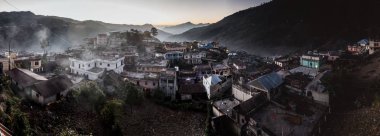 Panorama San Mateo Ixtatan Town, Guatemala