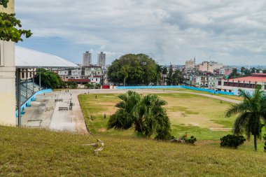 Havana, Küba - 21 Şubat 2016: Havana, Küba Univesrity Stadyumu